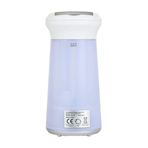 Image of Cleanze Touchless Soap Dispenser | Automatic Liquid Soap & Hand Sanitizer Dispenser | Hands-Free, 11.1oz (Pack of 2, White)
