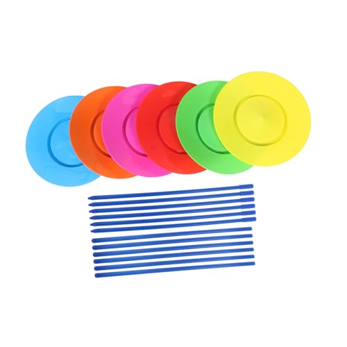 Vaguelly Acrobatic Props 6pc Set of Circus Stage Toys for Boys and Girls Juggling Performance