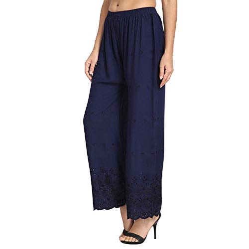 Image of Women's Rayon Half Chicken Palazzo