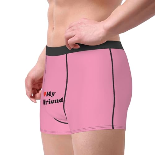 I Love My-Girlfriend Underwear I Heart Hot My G&F Valentine'S Day Birthday Boxer Brief Men Gifts Guys Mens Short Black4