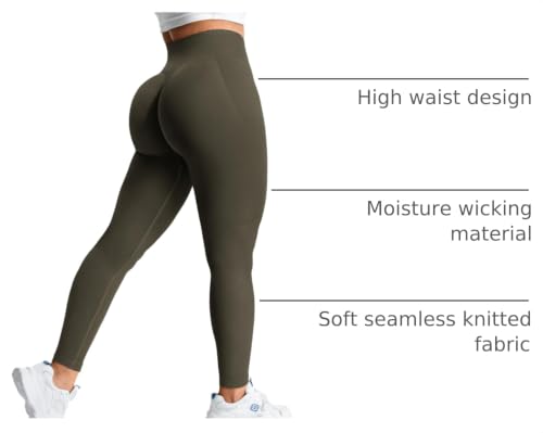 Image of YEOREO Boost Amplify Leggings for Women Seamless Scrunch Leggings | High Waist, Scrunch, Yoga, Athletic