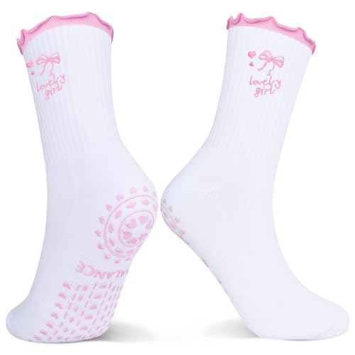 Image of Grip Non-slip Cute Pilates Socks for Yoga,Barre,Reformers US Shoe Sizes 5-11