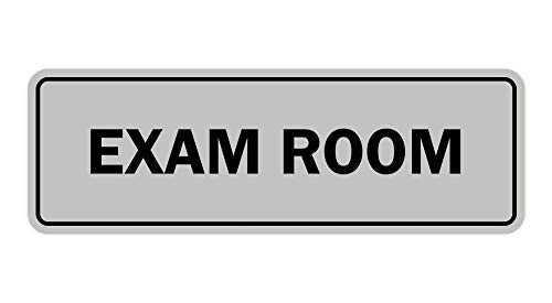 Signs ByLITA Standard Exam Room Sign (Lt Gray) - Small 1 Pack