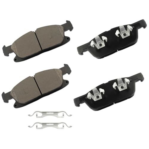 Image of cciyu D2180 Front Ceramic Disc Brake Pads Kit For Ford For Edge 2019 2021-2024,For Lincoln For Nautilus 2019-2022