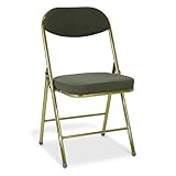 Marvin Sedia Pieghevole Imbottita Vittoria in Metallo Oro – Salvaspazio Richiudibile, Conf...