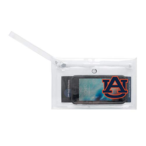 Image of Littlearth - LIWXY NCAA Auburn Tigers Unisex Ncaancaa Ticket Wristlet, Clear, 9 inch by 5.25 inch