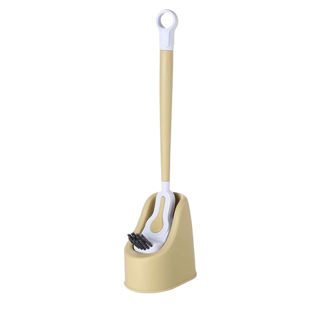 Scrubber Toolet Long Handle Double Heade Brush Standing Plastic Toilet Brushs with Base Bathroom Deep Clean