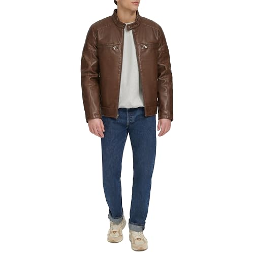 Levi's Men's Faux Leather Racer Jacket2