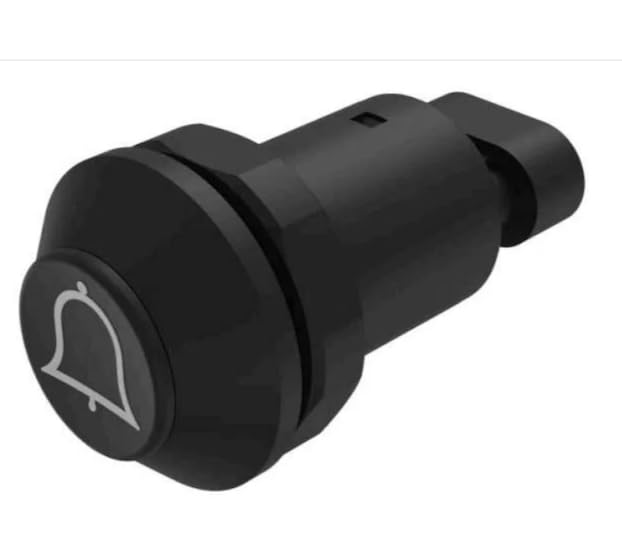 09-RS.1101.0900.M005 Magnetic/Reed Switches Series 09 Rugged Outdoor Switch Black Standard Lens momentary White Bell Symbol 1 NO Contact 48V 0.5A 10W-VA Without Illumination Amp 3 Pin Connector