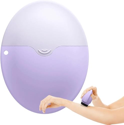 Aplicador de protector solar, aplicador enrollable, aplicador de pantalla solar, contenedor de protección solar, aplicador de crema solar y loción para niños, adultos y familias para viajes (morado)