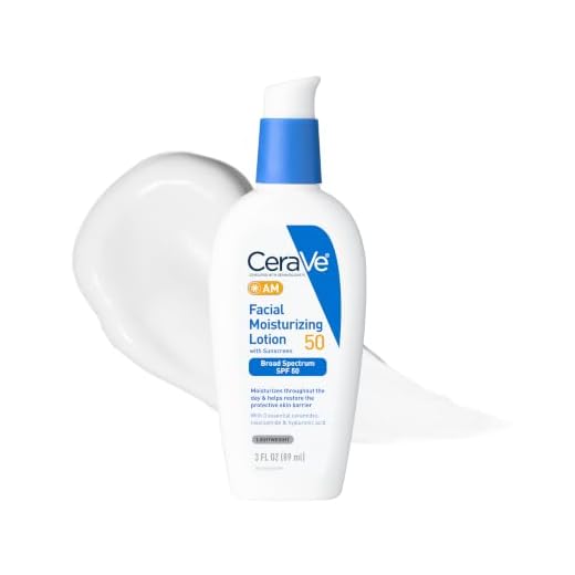 CeraVe AM Facial Moisturizing Lotion SPF 50, Face Moisturizer with SPF, 3oz