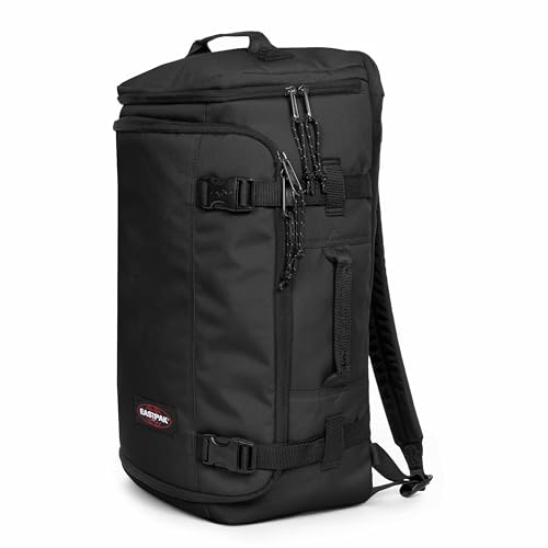 Image of EASTPAK Carry Pack - Convertible Duffel & Backpack, 30L Cabin-Size Travel Bag, Laptop Sleeve, Water Bottle Holder, Multiple Pockets, Black