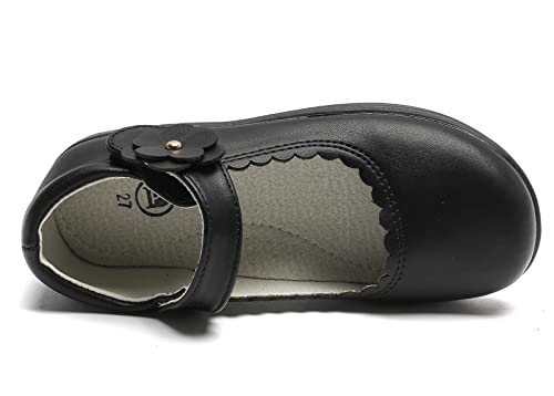 DADAWEN Girls Mary Jane Flats School Uniform Shoes Strap Dress Shoes (Toddler/Little Kid/Big Kid)4