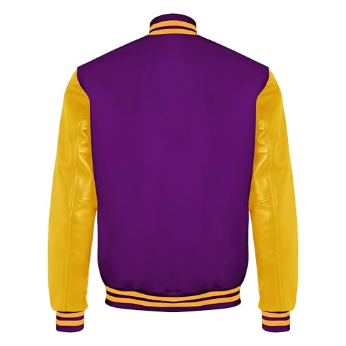 Image of Red And Black Letterman Jacket Men - Mens Black Varsity Letterman High School Baseball Bomber Jacket