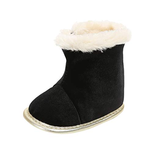 Amiley Toddler Boots, Toddler Snow Boots for Boys Girls Infant Lined Booties Flat Shoes Sneakers Slippers First Walker Shoes