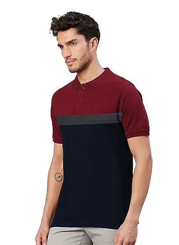 Image of LEOTUDE Men's Cotton Regular Fit T-Shirt - Plain Polo T-Shirt