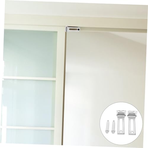 Herrajes para puertas plegables Housoutil metal resistente con pivotes superiores para puertas corredizas kit completo de repuesto miniatura 3