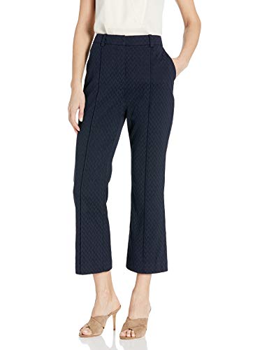 Rebecca Taylor Women's Zig Zag Jacquard Pant, Navy, 2