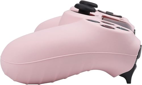 Image of RALAN Pink Controller Skins for PS4, Silicone Controller Cover Skin Protector Compatible with PS4 Slim /PS4 Pro Controller (Pink Pro Thumb Grip x 6,Skull Cap Grip x 2)(Camouflage +White