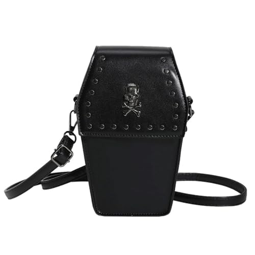 Image of Goth Purse Coffin Halloween Purses Clutch Shoulder Bag Small Crossbody Bag Spooky Horror Cute Wallet