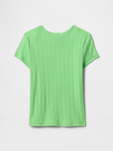 Image of Gap Girls' Short Sleeve Ribbed Tee