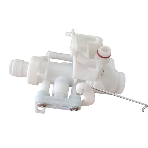 Image of iFJF 31705 RV Toilet Water Valve Kit Replacement for Aqua Magic V Toilets High and Low Models White Durable Plastic
