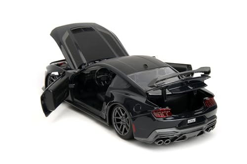 Image of 2024 Mustang Dark Horse Muscle Car, Black - 35278-1 /24 Scale Diecast Model Car