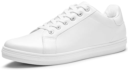 Image of Jousen Mens Sneakers White Mens Casual Shoes Soft Breathable Fashion Sneakers for Mens