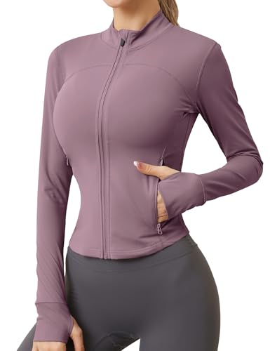IECCP Laufjacke Damen Sportjacke Leichte Jacke Women's Activewear Enge...