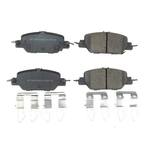 Image of PowerStop Rear Brake Pads for Honda CR-V 2017-25 - Z17 Ceramic Brake Pads with Installation Hardware, 17-2037
