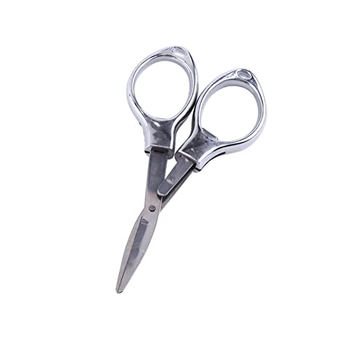 Mini Tesoura de Bolso de Viagem, Tesoura de Aço Inoxidável, Mini Tesoura Dobrável, Tesoura Dobrável