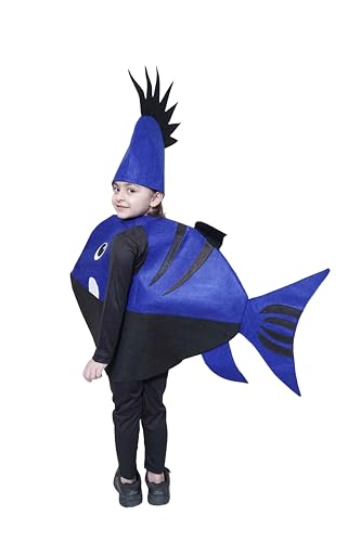 Image of Kaku Fancy Dresses Polyester Shark Fish Cutout For Kids, Water Animal Costume For Boys & Girls (Freesize /Only Cutout With Cap), Multicolor