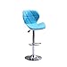ChengBeautiful Silla Alta De Bar Taburete Alto De Elevación Sencilla Cena La Silla Giratoria Silla De La Barra De La Cocina Taburete (Color : Azul, Size : Sitting Height 60-80cm)