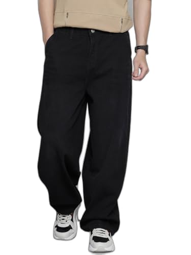 Image of The Indian Garage Co Men Skater Fit Solid Mid-Rise Jeans
