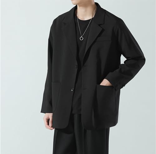 Men's Casual Blazer 2 Button Lightweight Loose Sport Coat Cardigan Suit Jackets with Pockets2