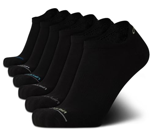 Image of Calvin Klein Mens 6 Pack Cushioned Low Cut Tab No Show Socks | Lightweight Low Profile Build With a Back Tab Heel Guard, Stays Hidden and Blister Free in Sneakers and Loafers All Day