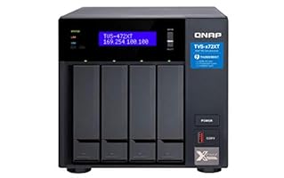 QNAP Ultra-High Speed 4 Bay Thunderbolt™ 3 NAS.Intel® Core™ i5 6-core Processor, 4GB DDR4 RAM, 3.5&quot;/2.5&quot; HDD/SSD Slot x 4 (TVS-472XT-i5-4G-US)