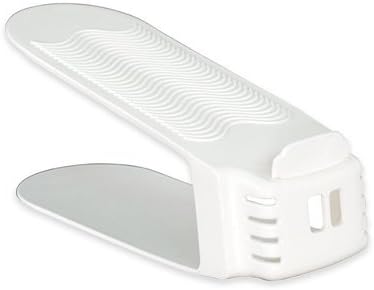 Miniatura 3 de Paquete de 6 unidades de almacenamiento Shoe Slotz que ahorran espacio en marfil, como se ve en la televisión, no requiere montaje (2)