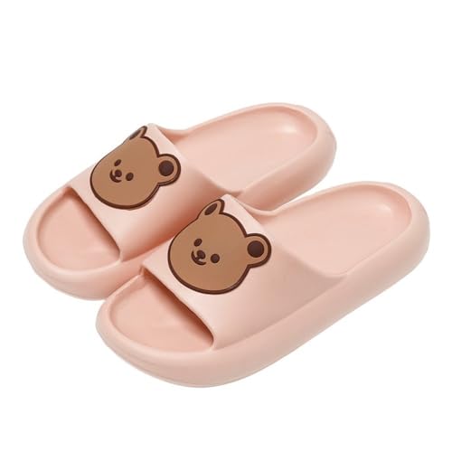 Cute Bear Slippers for Women Summer Feeling Soft Platform Non-Slip Sandals Antislip Indoor Outdoor Slippers Kawaii Gifts for Women Men4