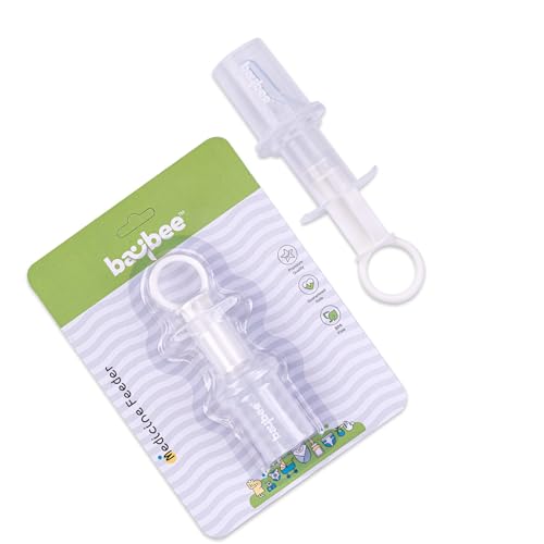 Image of Baybee Baby Medicine Feeder Syringe for Infants & Toddlers | Soft Silicone Oral Dispenser | Accurate Dosage Feeder for Syrups, Vitamins & Gripe Water | BPA-Free, Easy to Clean & Safe Feeding Product