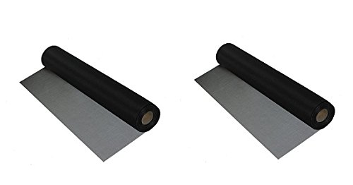 PHIFER3027671 BetterVue Insect Screen, 48" x 25', Black (2-Pack)