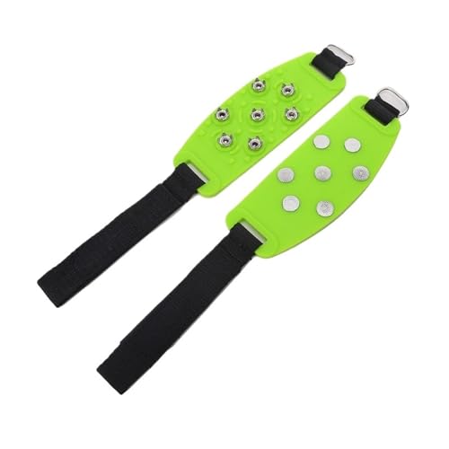 Crampones Crampones, Tacos de Hielo, tracción, Nieve, Antideslizantes, Clavos, agarres, Pinzas for Adultos, Senderismo, Invierno Escalada De MontañA(Green)