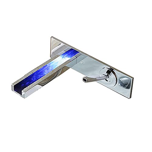 Mitigeur de bec de lavabo encastré or brossé pour salle de bain