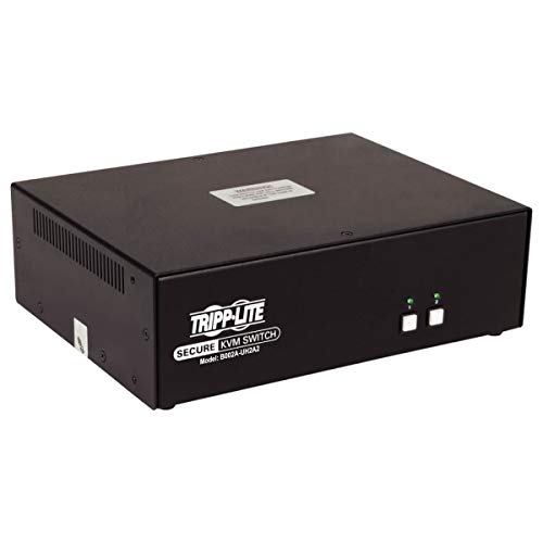 Tripp Lite Secure KVM Switch 2-Port Dual-Monitor HDMI 4K30Hz NIAP PP3.0 TAA (B002A-UH2A2)