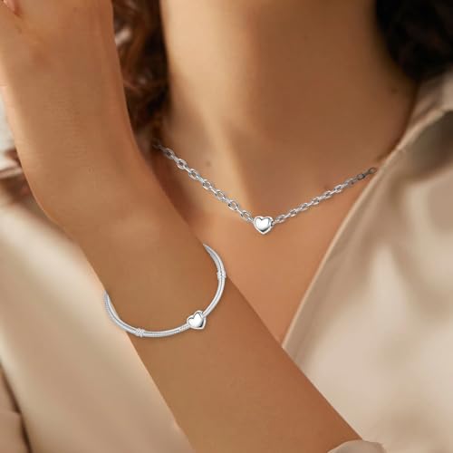 S925 Heart Charms for Pandora Bracelets and Necklaces, Gifts for Family Friend Loved One In Anniversary Birthday Christmas Mothers Day Valentine'S Day4