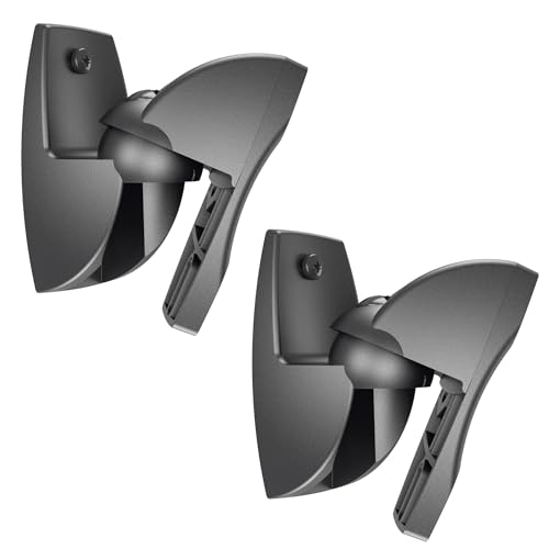 UNIVERSAL FIT UP TO 5 KG: These loudspeaker brackets are for surround speakers and hi-fi speakers weighing up to 5 kg. Works with speakers from Sony, Samsung, LG, Panasonic, Vizio, Klipsch, Yamaha, Polk, Bose, and others.