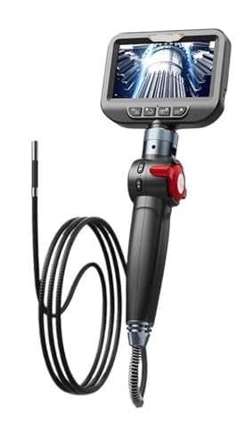 �t�@�C�o�[�X�R�[�v 360°�X�e�A�����O�H�Ɨp�������J���� 8mm 4.3�C���`�X�N���[�� �V���O��&�f���A�� �[�X�R�[�v�J����(1M,8.5MM)