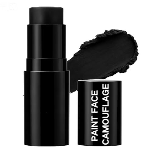 Halloween Face Paint Stick Black - Washable Black Face & Body Paint Makeup Stick - Costume Makeup for Adults & Kids Cosplay & Party - Smooth Halloween Makeup for Festival & Theatre
