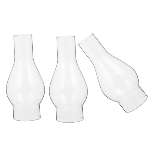 ETHZZLE 3Pcs Paralume A Cherosene Lampada A Cherosene In Trasparente Lampada A Cherosene Ombra Lampada Ombra Per Lampada Ad Olio Lampada A Cherosene Paralume In Parti