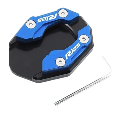 Extension de béquille pour YAMAHA YZF R125 M 2017-2022 élargisseur bleu